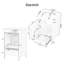 Meuble-lavabo de 20 po avec lavabo simple, porte à fermeture douce, support de rangement et 1 tiroir