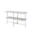 Brecon White Oak & Chrome Finish Sofa Table