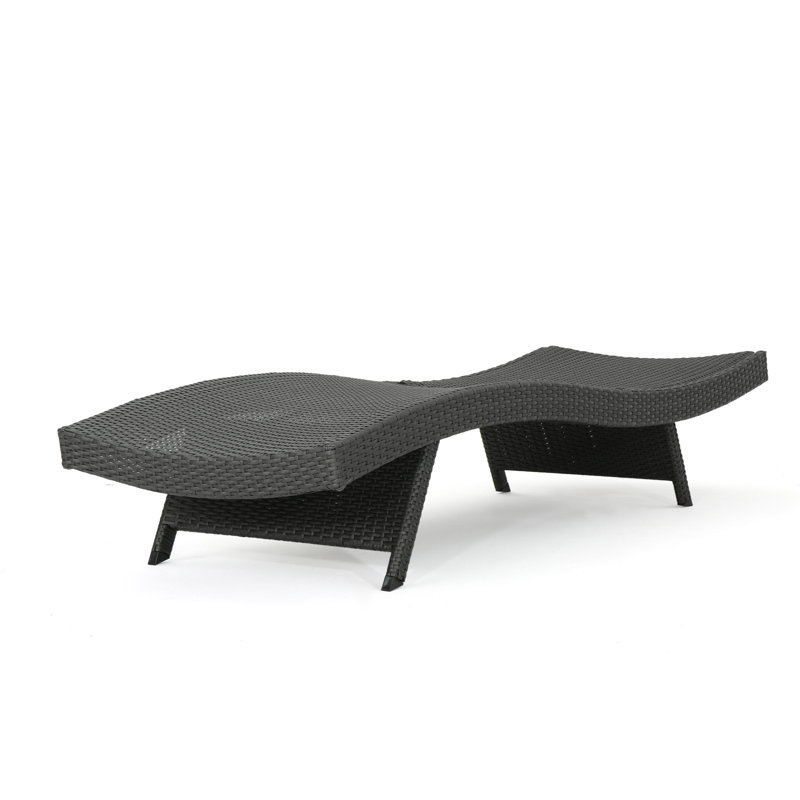 Chaise longue en osier Salem