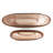 Celsino Textured Glass Oval Vases-Smoked Textured Glass