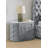 1Pc Oval Faux Marble Top Nightstand 2- Drawers Storage Button Tufted Faux Crystal Tufted-1223984837