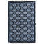 Tapis noir / bleu tissé à la main Jorge