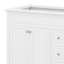 Meuble-lavabo de 58 po sans lavabo, armoire seulement, 3 tiroirs et 4 portes, système de fermeture en douceur, pieds en bois massif