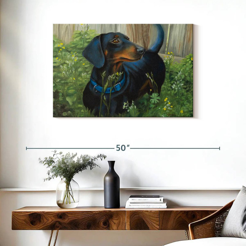 Brampt Dachshund, 24" H x 36" W