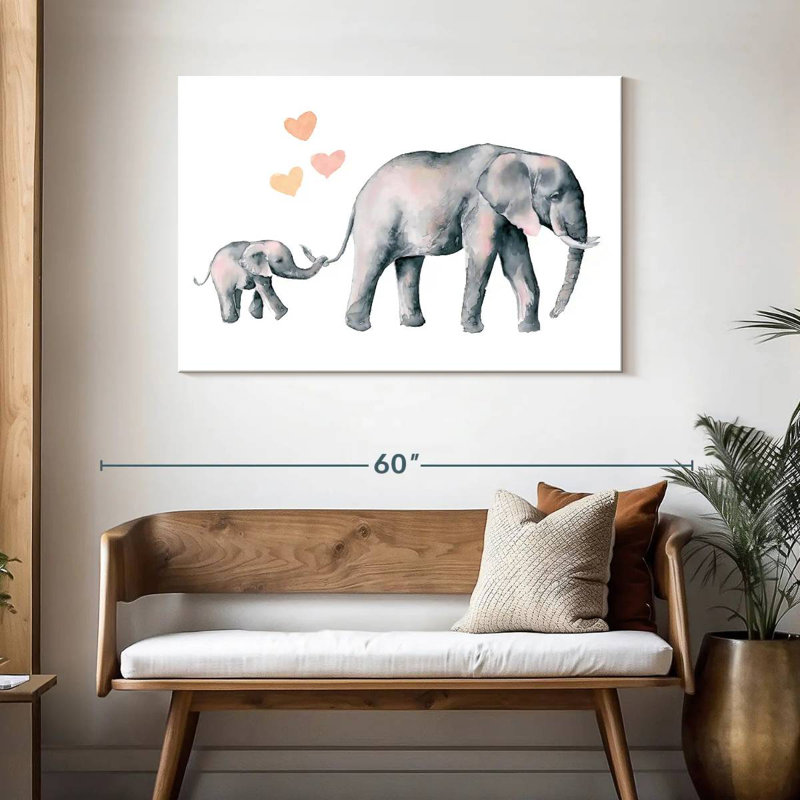 Mon amour d'éléphant, H 30 po x l 45 po