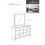 Commode 6 tiroirs avec miroir Cladia-573806023
