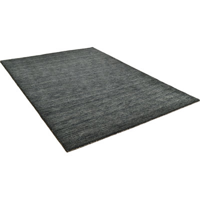 Stevenage Solid Colour Wool Hand Woven Area Rug