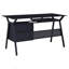 Bureau d'ordinateur noir à 2 tiroirs