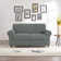 Elastic Textured Grid Separate Box Cushion Loveseat Slipcover
