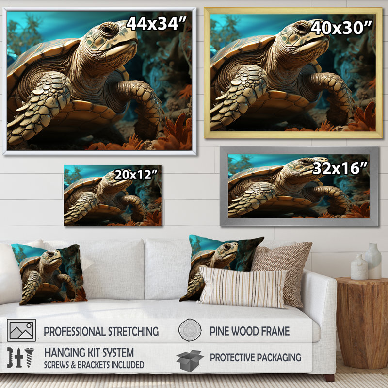 «Classic Coastal Life I», reproduction sur toile, Cadre simple noir, H 24 po x l 32 po x P 1 po