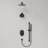 Pressure‑Balanced Shower System, 10" Rainfall Dual  Showerheads with Handheld Shower-92522934
