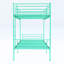 Lit superposé avec échelle et garde-corps haut, capable de se diviser, lit superposé en métal, espace de rangement, silencieux, lit simple au-dessus d'un lit simple, vert-1261154176