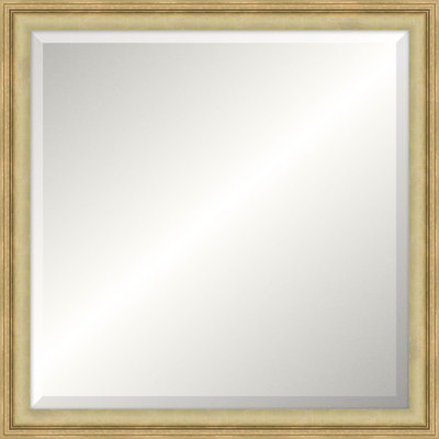 Chamblee Solid Wood Beveled Mirror
