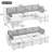 Sectional Sofa, Pull-Out Sofa Bed, Versatile Sofa Sleeper With Large Storage Space