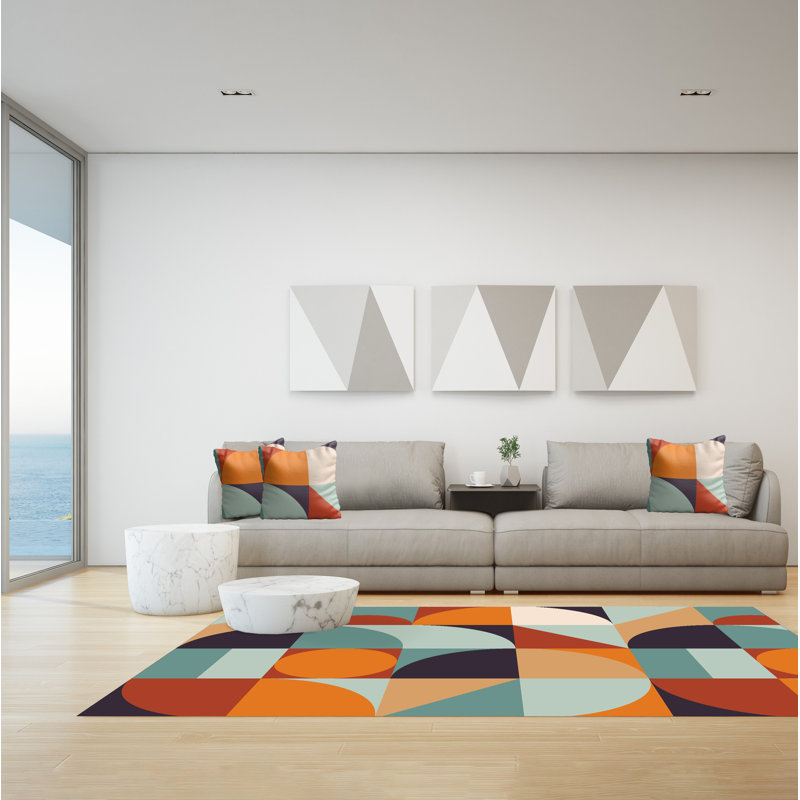 Gernot Geometric Area Rug, Rectangle 155 x 230cm