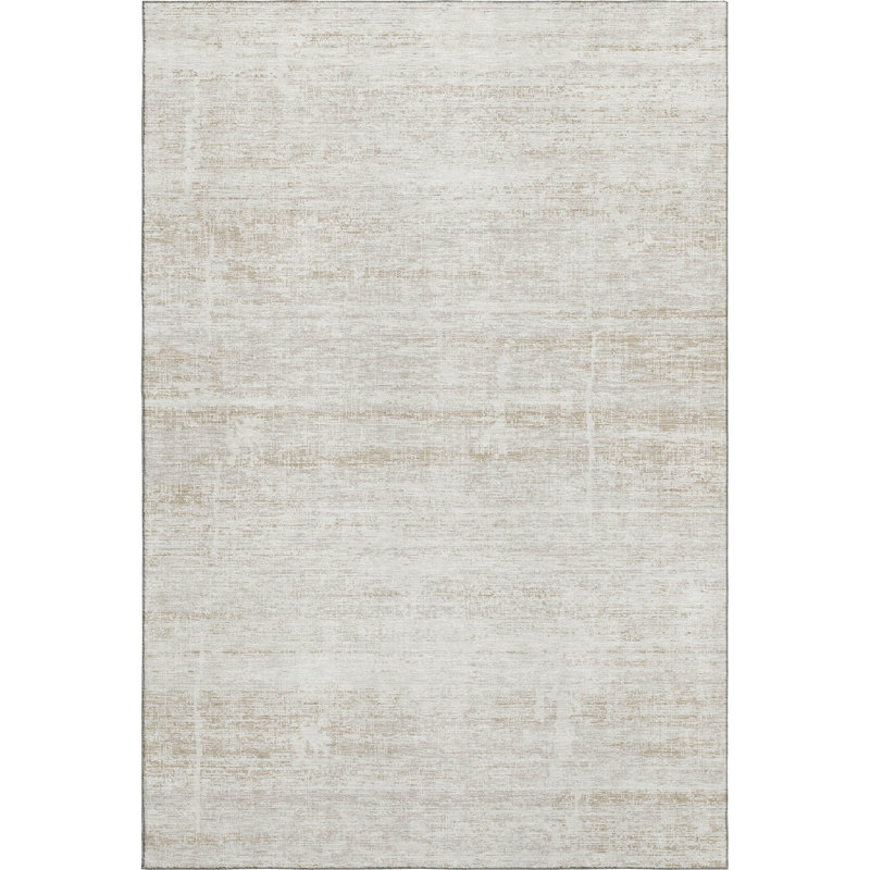 Premium Machine Washable Gerardo Ivory Rug, Rectangle 10' x 14'