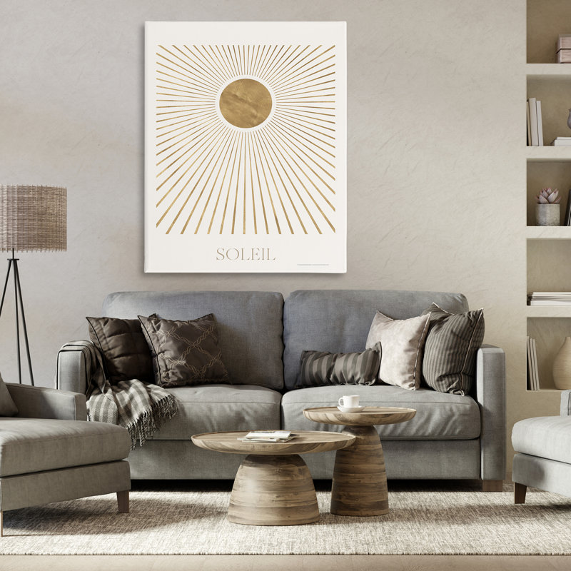 Soleil, art mural Boho Sun par Reinders, H 48 po x l 36 po
