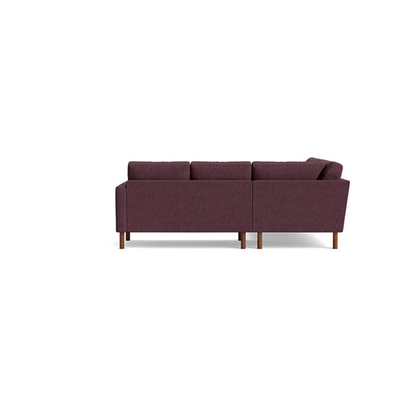 Laguna Sectional, Left Hand Facing, Performance Weave - Aubergine