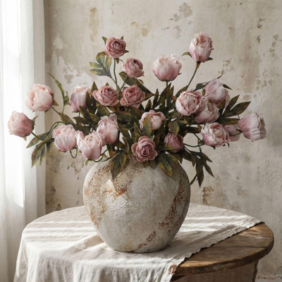 8 pièces de pivoines artificielles en vrac en soie artificielle en vrac