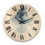 Horloge murale en bois massif Alyca-1272536451