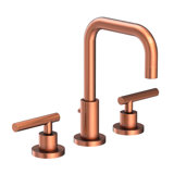 East Square Widespread Bathroom Faucet with Drain Assembly