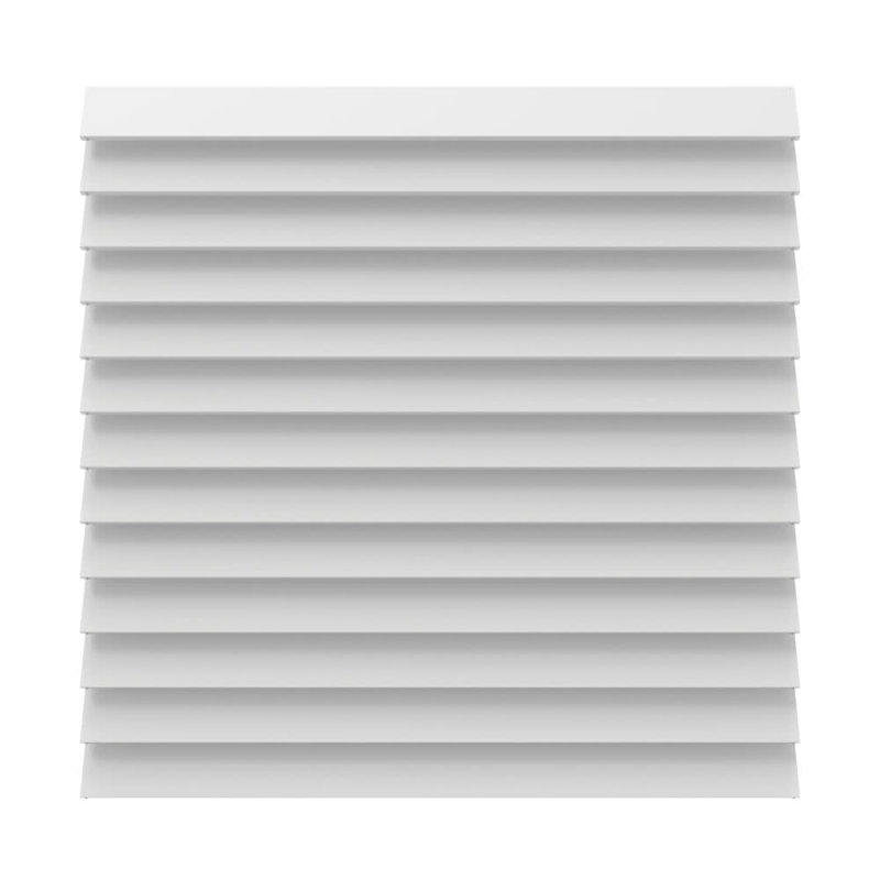 6 ft. H x 6 ft. W Louvered Fence Panel, White