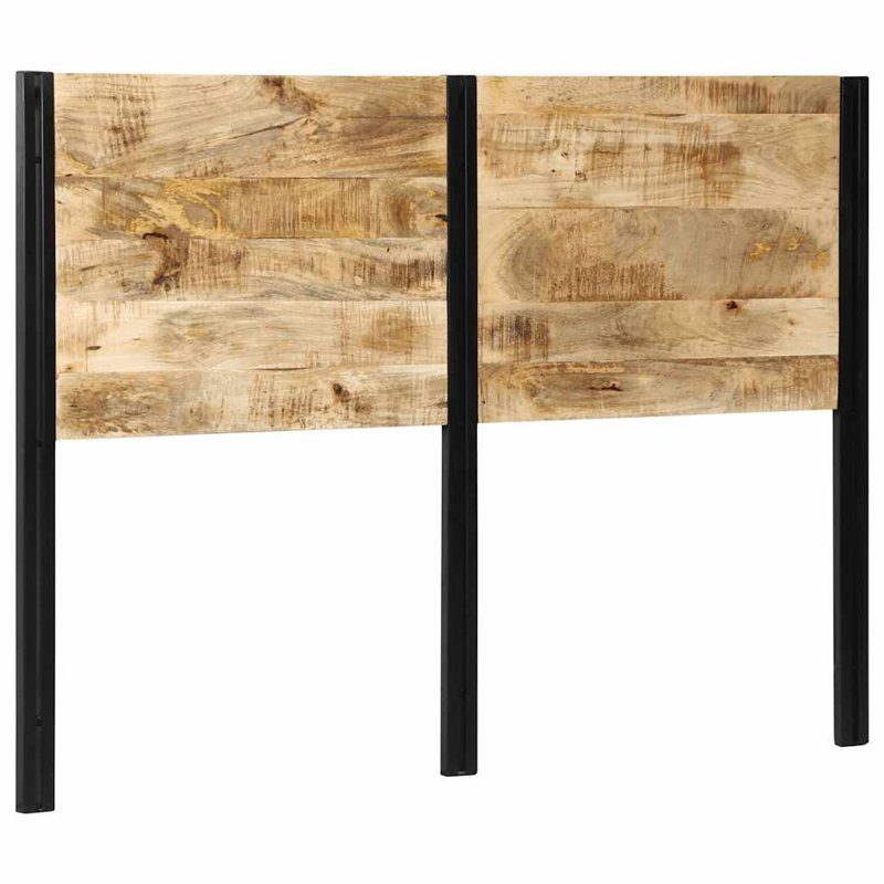 Headboard Solid Wood Mango And Iron, 100cm H x 140cm W x 2cm D