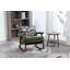 Chaise d'appoint Mid-Century moderne, chaise berçante avec structure en bois, chaises de salon rembourrées, fauteuil de lecture pour véranda de chambre à coucher