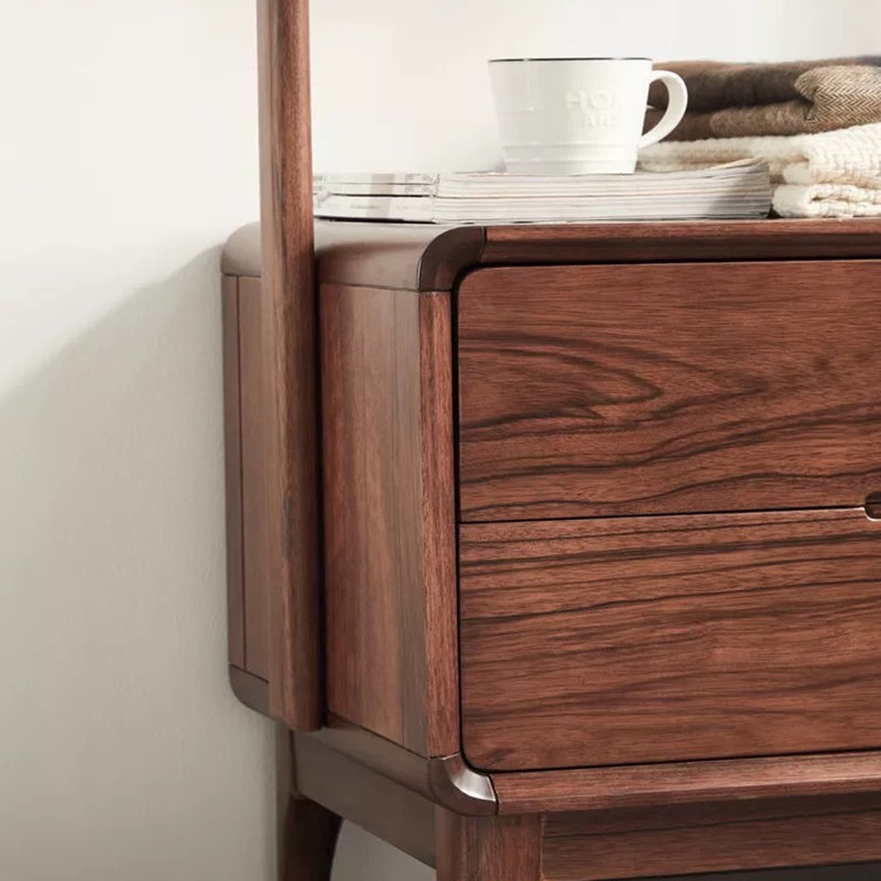 Solid Black Walnut Coat Rack