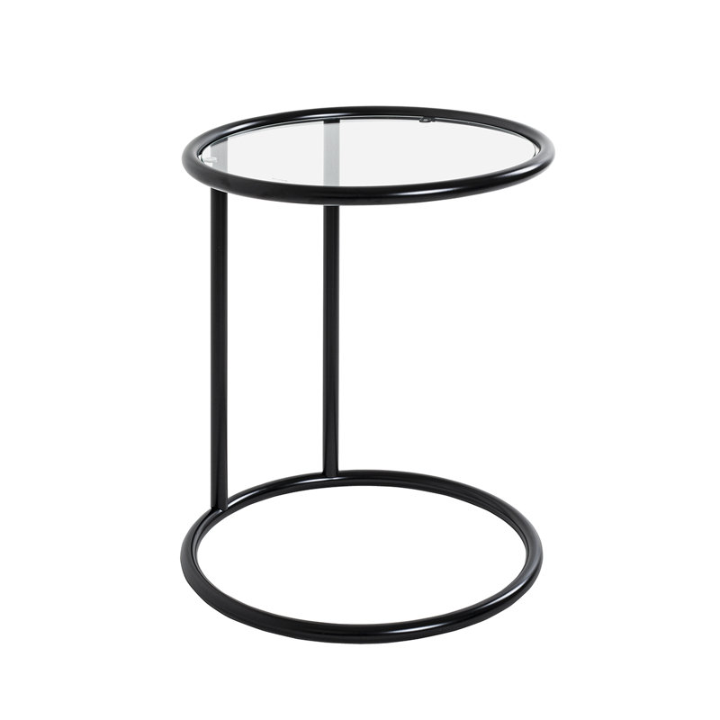 Ramelot Glass Top Frame End Table
