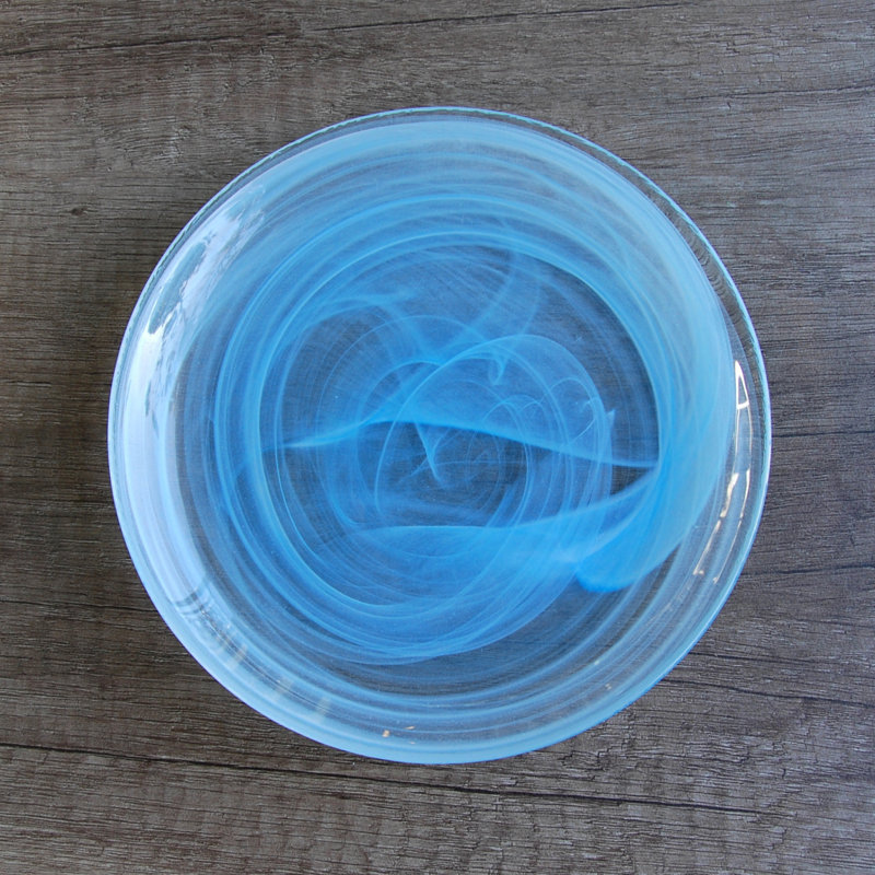 Assiette hors-d’œuvres 6,5 po nuage, Aigue-marine