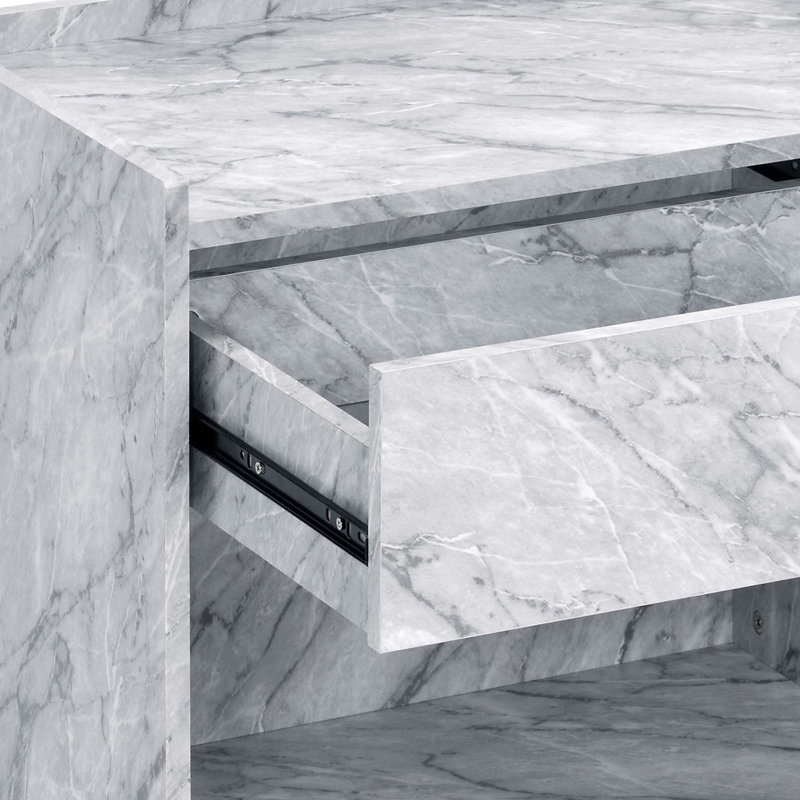 Table de bout avec rangement Ledjana