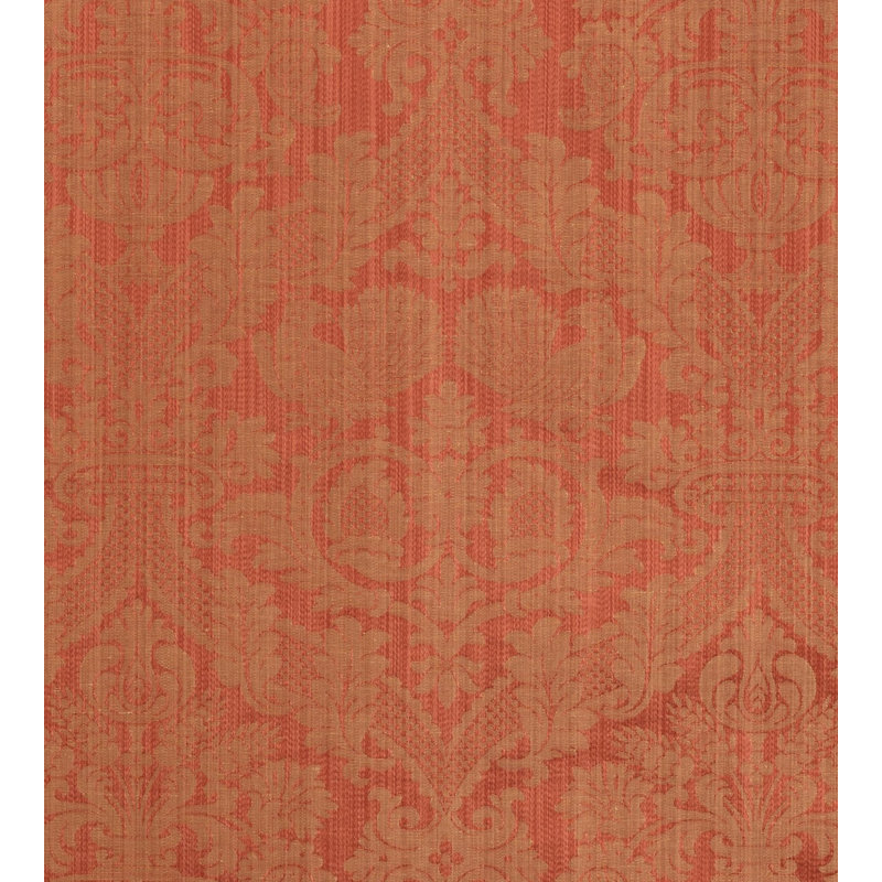 Mélange de lin damassé brun clair Damas, Orange