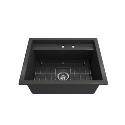 Baveno 27 in. L Dual Mount Single Basin Kitchen Sink