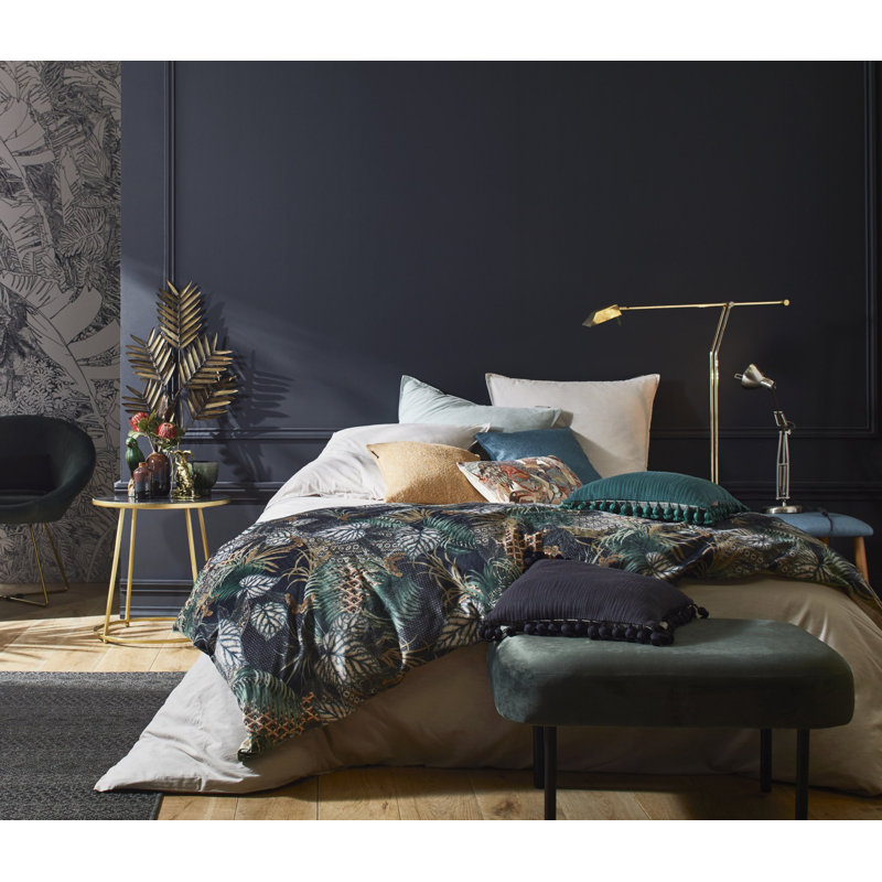 Velvet Floral Bedspread