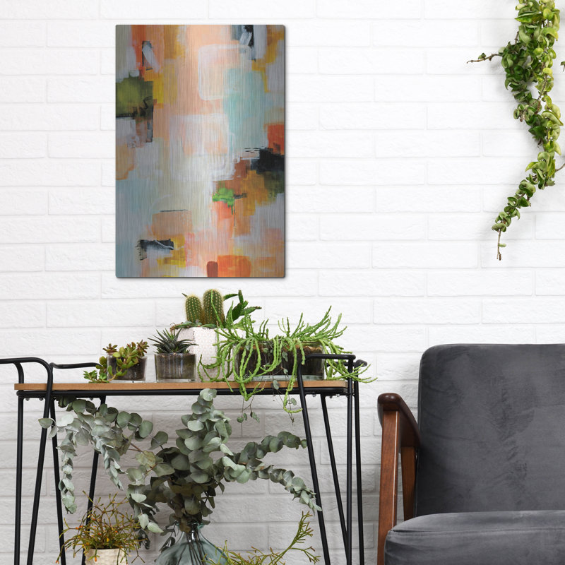  Art mural en métal «Deconstructed Love» par Katherine Irvin, 12 po x 16 po, H 16 po x l 12 po