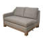 Causeuse Sama RAF, banc de 56 po, bois massif, polyester gris amande-118100996