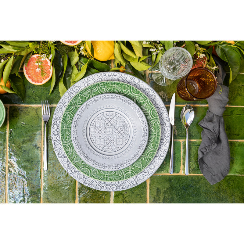 Dinnerware Set 4 Piece, Antique White
