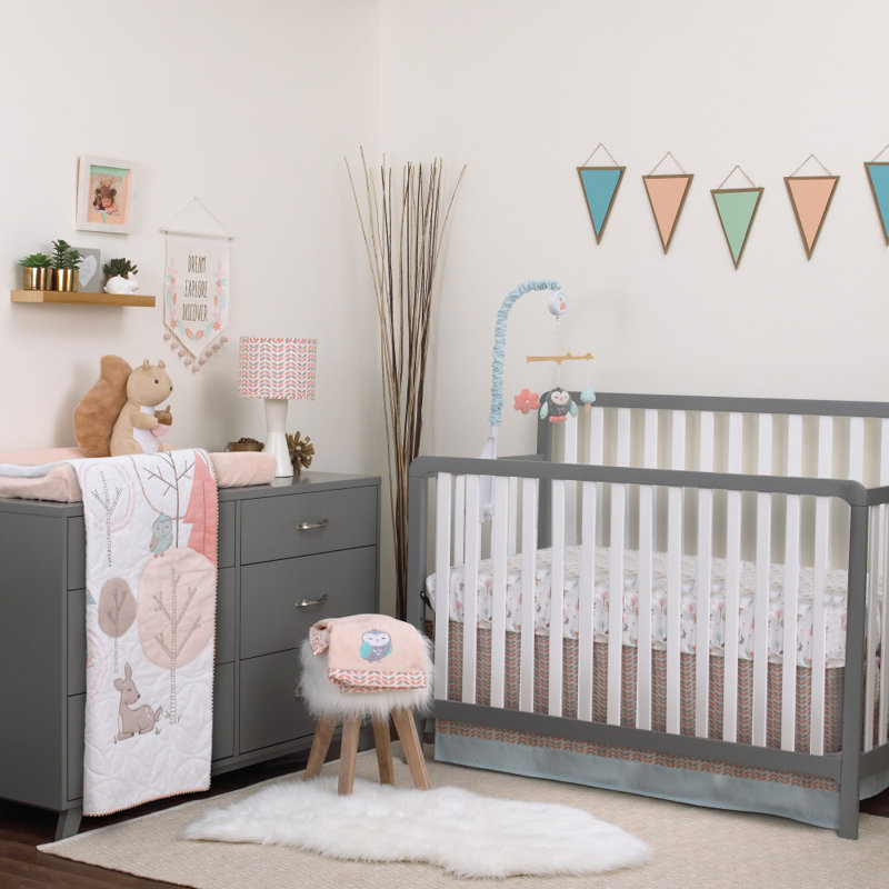 Drap-housse pour lit de bébé pour lit de bébé écureuil fox en lapin hibou