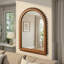 Willa Wood Ball Framed Arched Wall Mirror-1830105107-1813035987