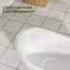 Baignoire de trempage en acrylique autoportante 67 po. X 30 po. Blanc mat brillant avec bonde escamotable