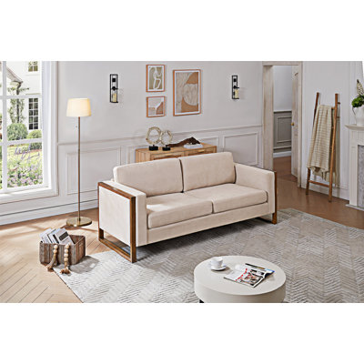 Modern Sofa With Wood Legs
