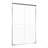60" W X 72" H Aluminum Frame Double Sliding Shower Door With 1/4" (6Mm) Nano-Coated Clear Tempered Glass And Dual Stainless Steel Handles