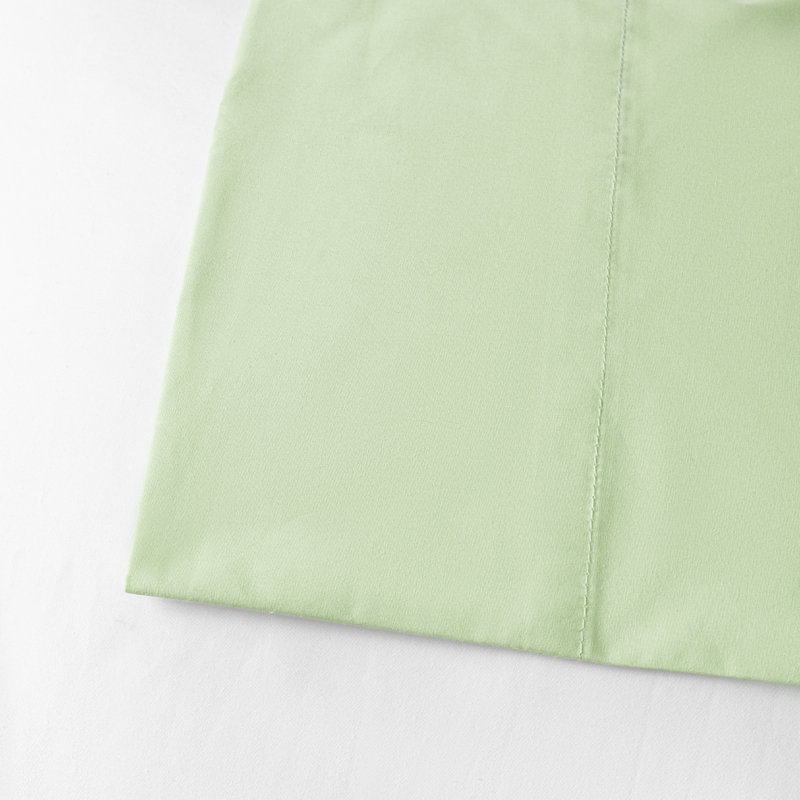 100% Cotton 250TC Percale Crisp & Breathable Pillowcase Set, Standard Pillowcase, Sage