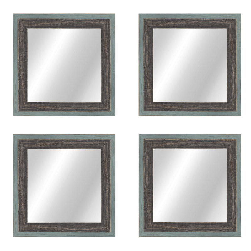 Bois naturel, 20,5 po x 20,5 po, Gris / noir