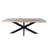 Discover Modern Elegance - Rectangle Dining Table with Mango Wood Top and Sturdy Spider Legs-832280155