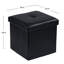 Mycha 30cm Wide Faux Leather Tufted Square Solid Colour Ottoman with Storage-1956999130