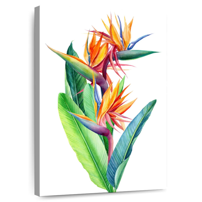 Harnek, oiseaux du paradis, H 48 po x l 32 po