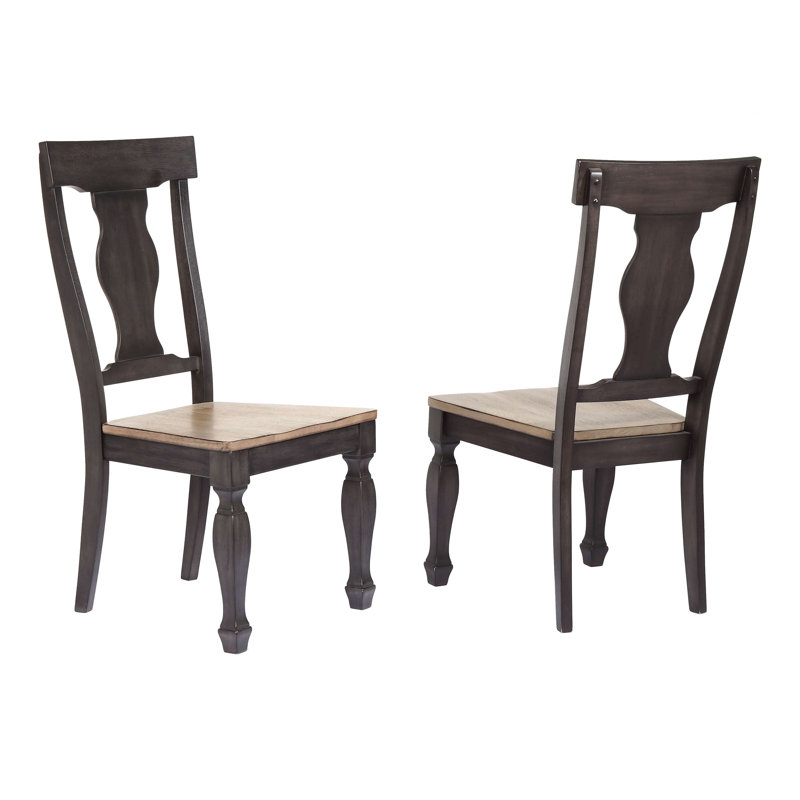 Ensemble de salle à manger rustique de style campagnard avec table à tréteaux rectangulaire et huit chaises profilées