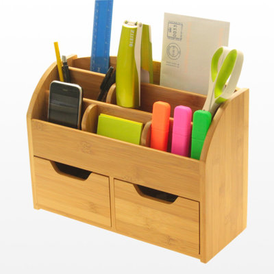 Delavan Wood Desk Organiser